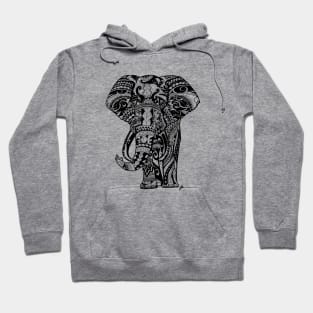 Elephant Mandala Tribal design Hoodie